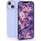 Husa din silicon ultra-slim mata cu microfibra pe interior pentru iphone 13 / mov deschis