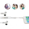 Splitter stereo subtire de la 3,5 mm tata la 2 x 3,5 mm mama-Lungime 0.25M-Culoare Alb, Ugreen