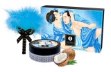 Set Shunga Kissable Massage Powder Coconut Thrills, 75 ml