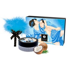 Set Shunga Kissable Massage Powder Coconut Thrills, 75 ml
