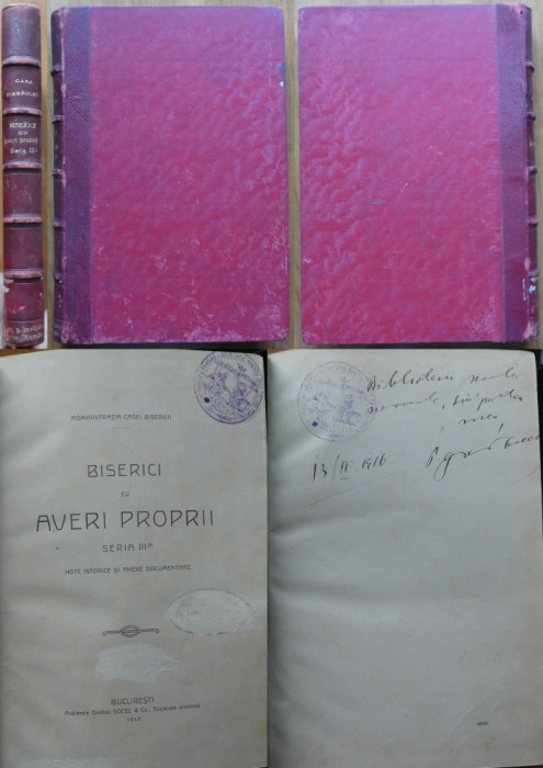 Casa bisericei ; Biserici cu averi proprii ; Seria 3 , 1904 , ed. 1 cu autograf