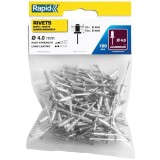 Rapid 5000379 - Nituri pop cu cap bombat 4x12 mm 100 bucati
