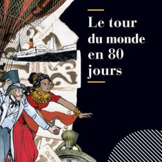 Le tour du monde en 80 jours + CD Audio (Niveau Trois B1) - Paperback brosat - Jules Verne - Black Cat Cideb