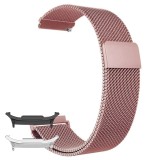 Curea metalica compatibila Samsung Galaxy Watch8 40mm, Milanese Loop, Roz