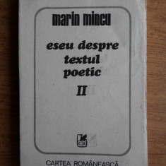 Marin Mincu - Eseu despre textul poetic