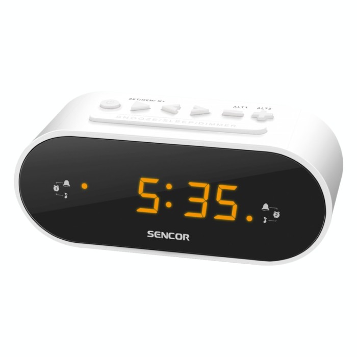 Radio cu ceas Sencor SRC 1100 W FM White Radio cu ceas Sencor SRC 1100 W FM White