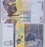 Sao Tome &amp; Principe 5 Dobras 2020 UNC - Bancnota din Africa, Colectie Numismatica