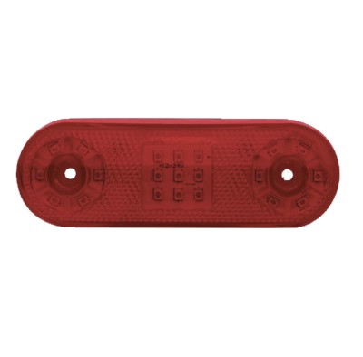 Lampa laterala cu led 12v-24v , lumina rosie foto