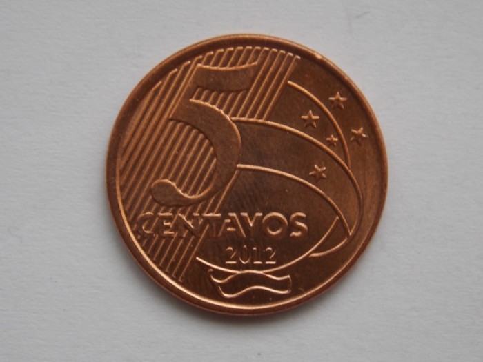 5 CENTAVOS 2012 BRAZILIA-AUNC
