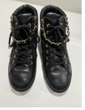Ghete piele chanel high-top