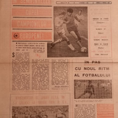 Ziar SPORTUL - Supliment FOTBAL (21.03.1986) STEAUA Bucuresti in semifinale