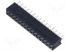 Conector SAMTEC şiruri pini soclu tată PIN 30 drept 2,54mm THT 2x15