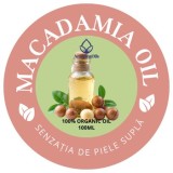 MACADAMIA - Ulei virgin- (Macadamia Integrifolia ) sticla cu pipeta 100ml