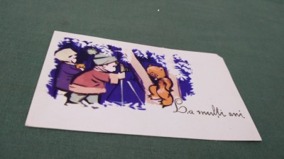 CARTE POSTALA FELICITARE CIRCULATA foto