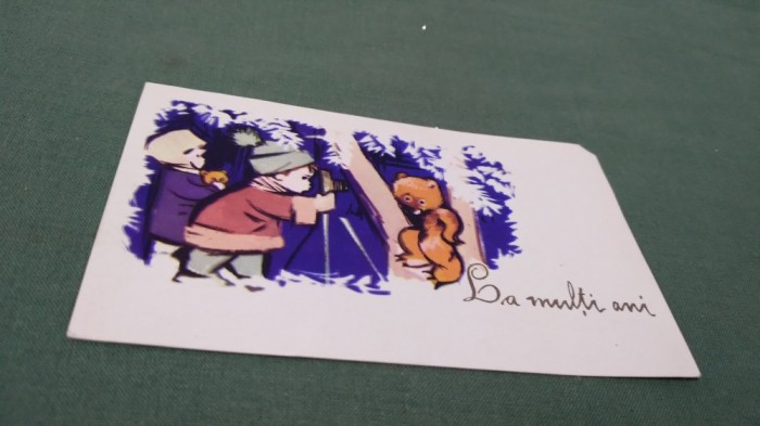 CARTE POSTALA FELICITARE CIRCULATA