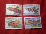 Serie Sierra Leone 1988 - Pesti , 4 valori