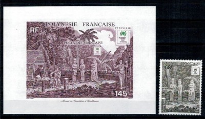Polinezia Franceza 1988 - Expo Sidpex, serie+colita neuzata foto