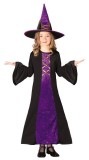 Costum Halloween copii vrajitoare catifelata 5-6 ani