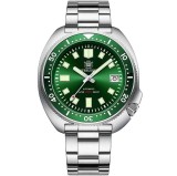 Ceas automatic de scufundari STEELDIVE SD1970, 44 mm, NH35, cristal safir, bezel ceramic verde, 20 ATM, stil Turtle 6105