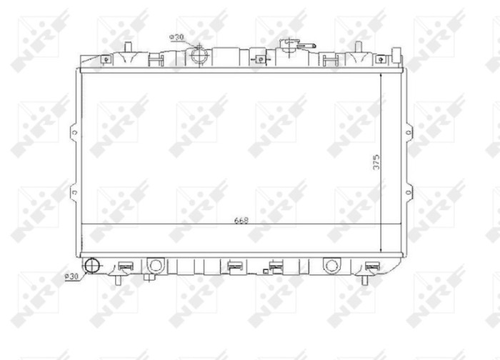 NRF 53819 Radiator, racire motor