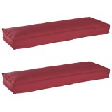 VidaXL Set de perne pentru palet 2 pcs bordo 120 x 40 x 8 cm
