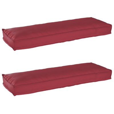 vidaXL Set de perne pentru palet 2 pcs bordo 120 x 40 x 8 cm foto