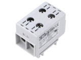 Conector bloc de distribuție, pentru șină DIN