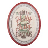 Cumpara ieftin Decoratiune Craciun, suspendabila, metal multicolor Holly 62x2x47 cm