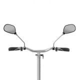 Set Oglinzi Bicicletă, Bandă Reflectorizantă, Schelet Metalic Plastic, Negru, 2 Bucăți, Oem