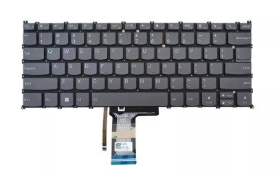 Tastautra Laptop, Lenovo, IdeaPad Slim 3 14IAH8 Type 83EQ, iluminata, gri, layout US foto