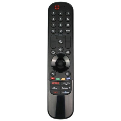 Telecomanda pentru Smart TV LG AN-MR21GA, infrarosu, x-remote, Netflix, Disney+, Prime Video, Negru foto