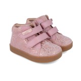 Ghete copii, piele naturala, roz, Garvalin (Marime: 20 (12,2-12,7 cm))