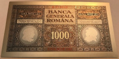 1000 Lei 1917 Banca Generala Romana bancnota polimer innobilata argint pur foto