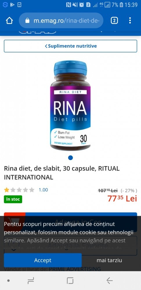 pastile rina slim poți să pierzi burta grăsime