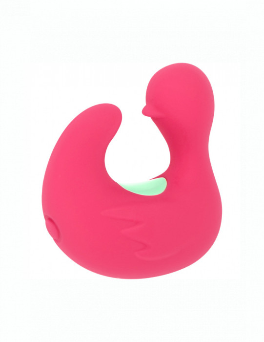 Vibrator Mini Ducky 11 Moduri Vibratii USB Silicon Roz