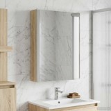 vidaXL Dulap cu oglindă pentru baie Stejar Sonoma 43 x 11,5 x 60,5 cm 889225