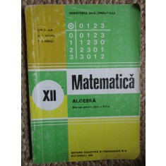 MATEMATICA ALGEBRA MANUAL PENTRU CLASA A XII-A - Ion D. Ion, Ghioca, Nedita