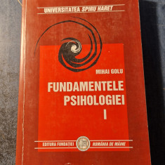Fundamentele psihologiei volumul 1 Mihai Golu