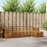 vidaXL Set canapele 5 piese Lemn masiv Acacia Natural Modular Gradina Exterior