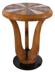Masuta Art Deco din lemn masiv furniruit cu model CAT041