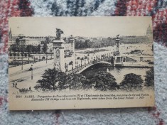 ✅ CARTE POȘTALĂ INTERBELICĂ NECIRCULATĂ FRANCEZĂ PARIS PODUL ALEXANDRU AL III-LEA ȘI ESPLANADA INVALIZILOR ANII 1920 * CELE MAI BUNE CĂRȚI POȘTALE