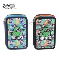 Penar 3 fermoare, RAPTORS, 19.5x12x6.5 cm &ndash; S-COOL