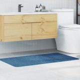 vidaXL Covor baie dreptunghi albastru 70x120cm poliester antiderapant