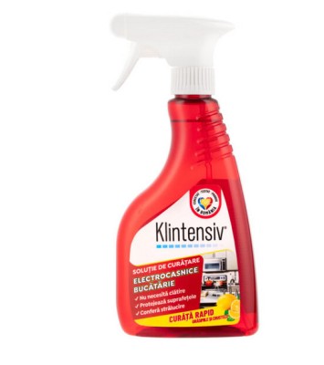 Solutie curatare electrocasnice bucatarie, 500 ml, Klintensiv foto