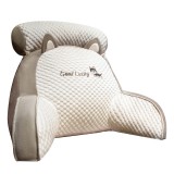 Pern&Auml; cozypup, sp&Auml;tar pentru pat cu suport lombar, material moale din plus, model c&Auml;&Aring;&pound;elu&Aring;, 60x40 cm, gri