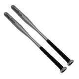 Set doua bate de baseball IdeallStore&reg;, Home Run, aluminiu, 80 cm, argintiu
