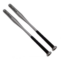 Set doua bate de baseball IdeallStore&reg;, Home Run, aluminiu, 80 cm, argintiu