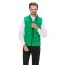 Vesta barbati slim verde cu puf V031