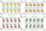 Romania, LP 1596a/2002, Fructe, coli mici de 10 marci, MNH, Nestampilat
