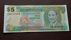 Barbados-5 Dollars 2007-UNC